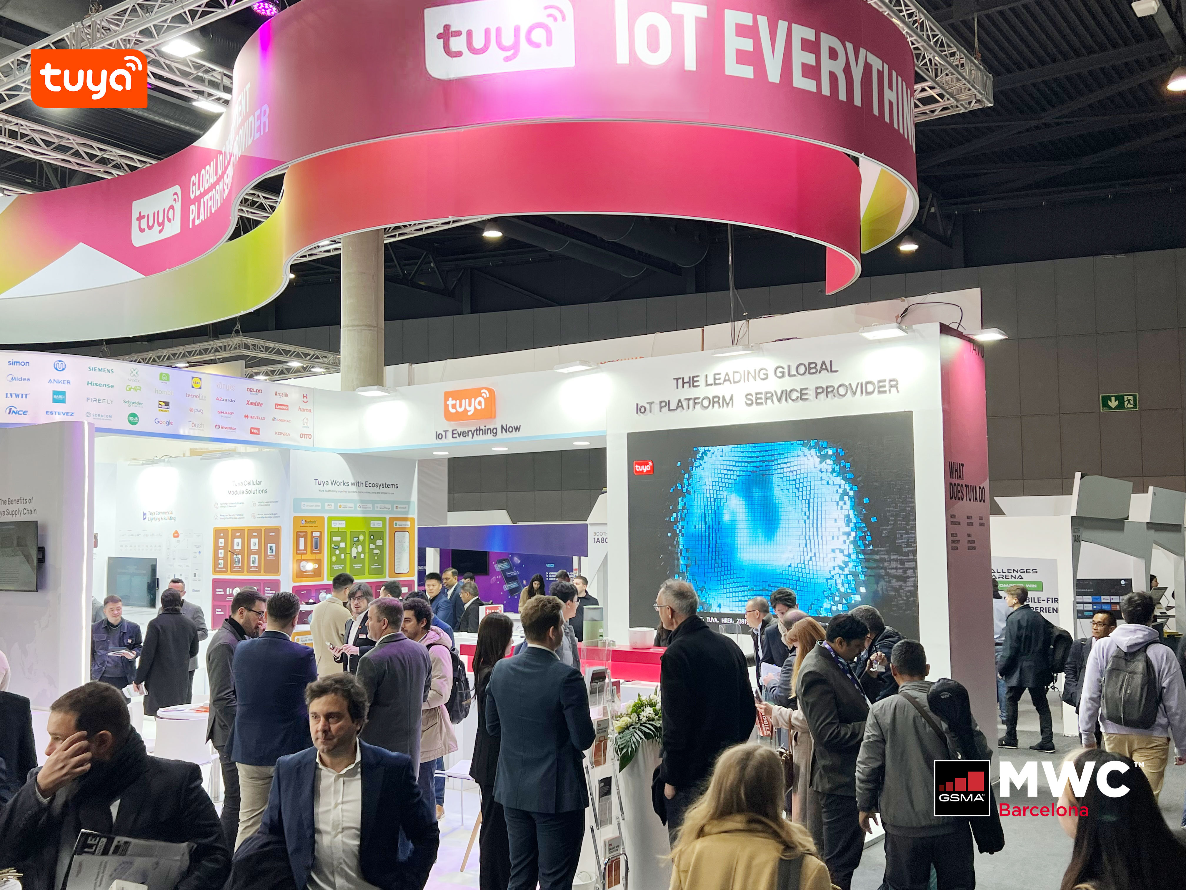 Tuya Smart’s booth at MWC 2023