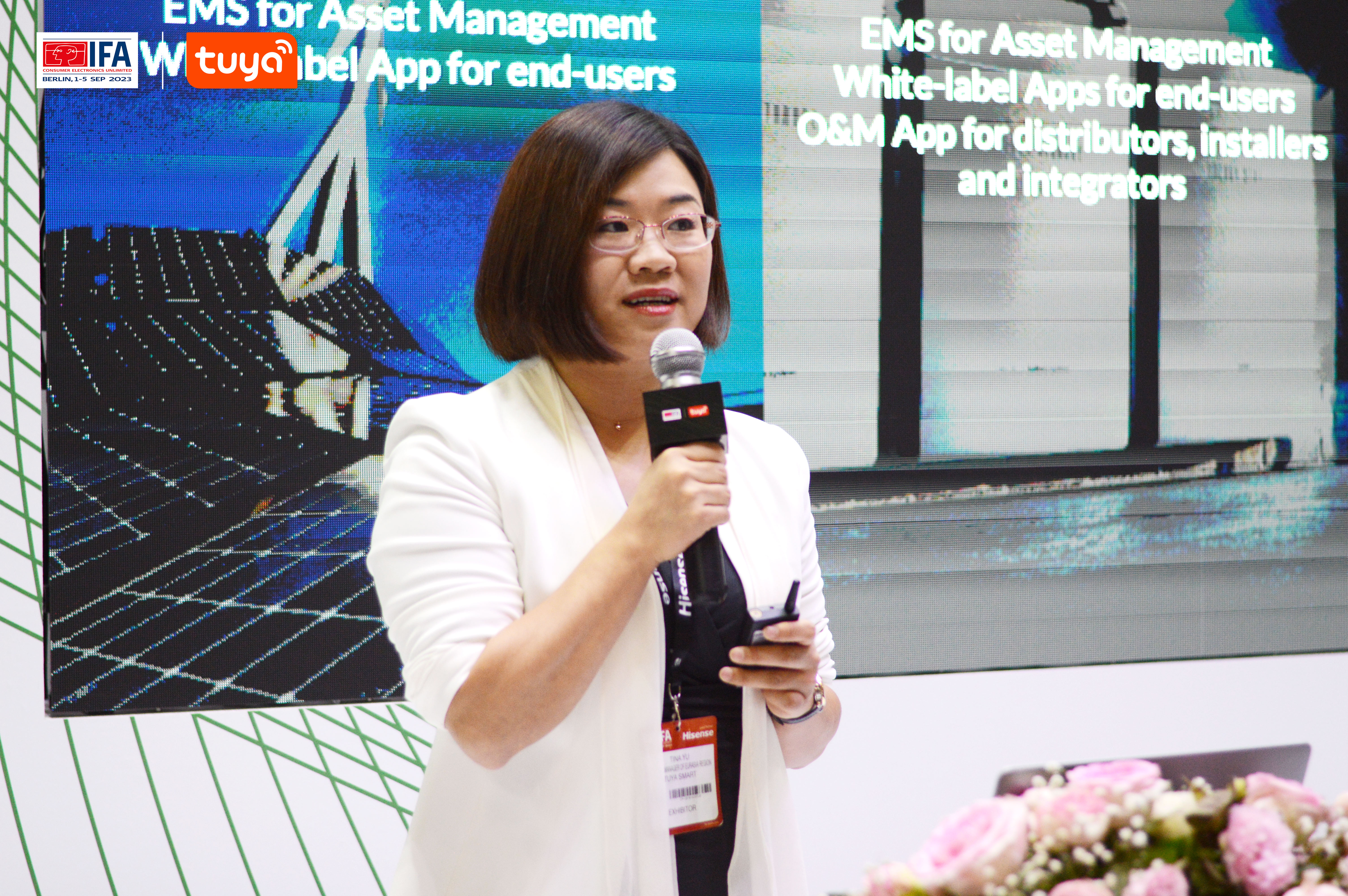 Tina Yu, General Manager of Eurasia of Tuya Smart